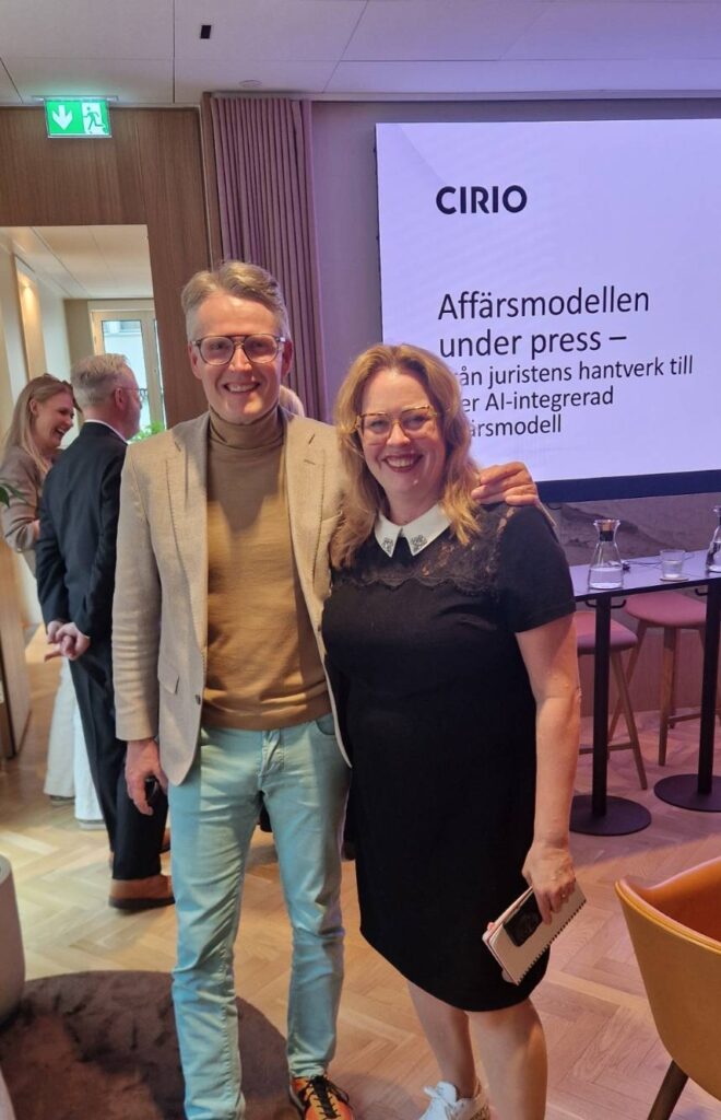Heikki Ilvessalo and Helena Hallgarn, two of the founders of LTN